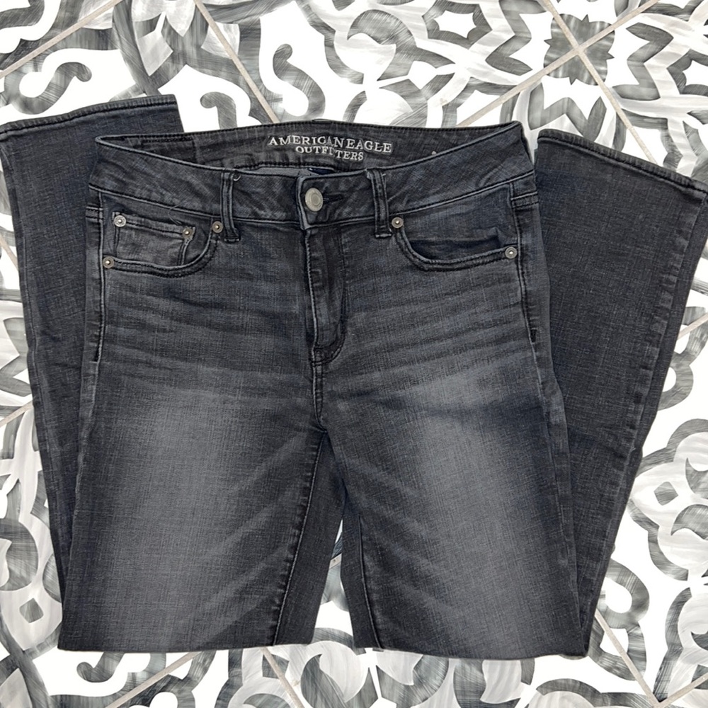 American Eagle Faded Black Jeans